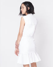 Load image into Gallery viewer, VERONICA BEARD Bell Button Down Ruched Shirtdress