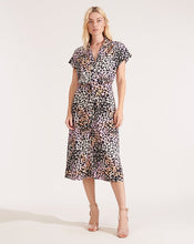 Load image into Gallery viewer, VERONICA BEARD Amani Watercolor Leopard Dress
