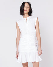 Load image into Gallery viewer, VERONICA BEARD Bell Button Down Ruched Shirtdress
