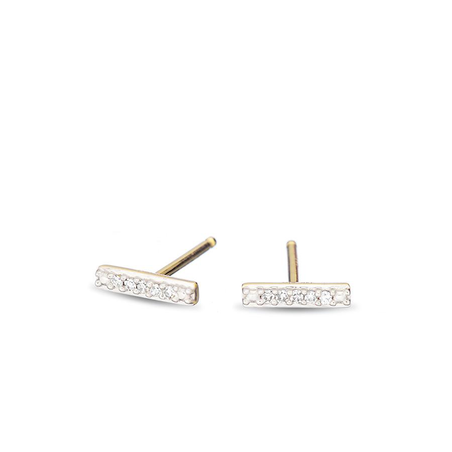 ADINA REYTER Super Tiny Pavé Bar Posts