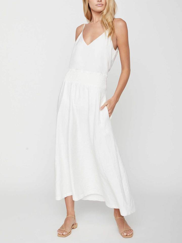 BROCHU WALKER Leda Smocked Skirt