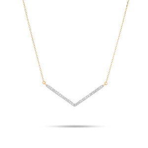 ADINA REYTER Large Pavé V Necklace
