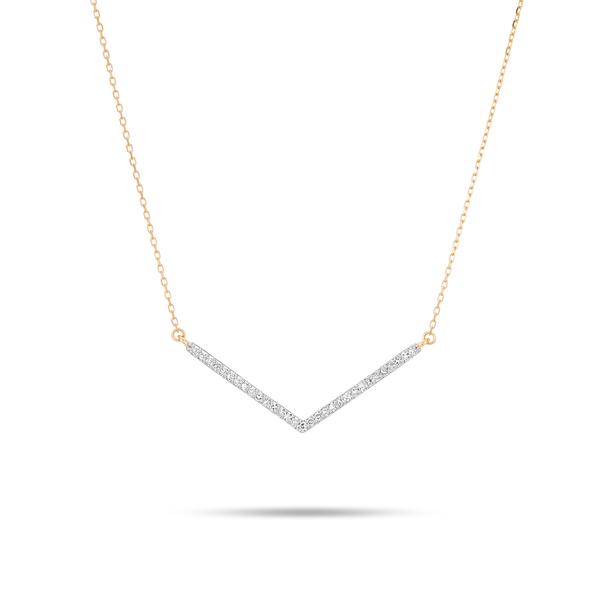 ADINA REYTER Large Pavé V Necklace