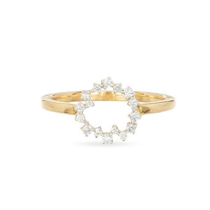 ADINA REYTER Small Scattered Diamond Circle Ring