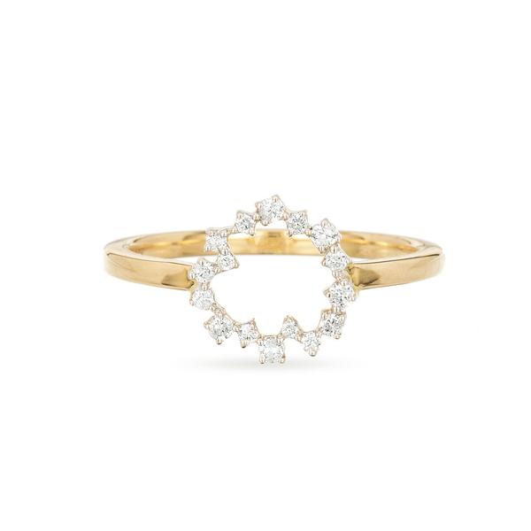 ADINA REYTER Small Scattered Diamond Circle Ring