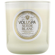 Load image into Gallery viewer, Voluspa SUEDE BLANC MAISON CANDLE
