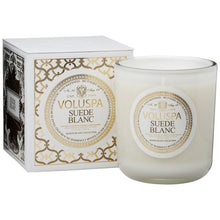Load image into Gallery viewer, Voluspa SUEDE BLANC MAISON CANDLE
