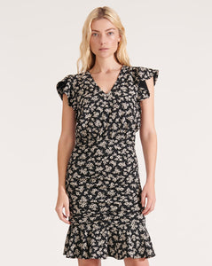 VERONICA BEARD Lisette Ruched Dress