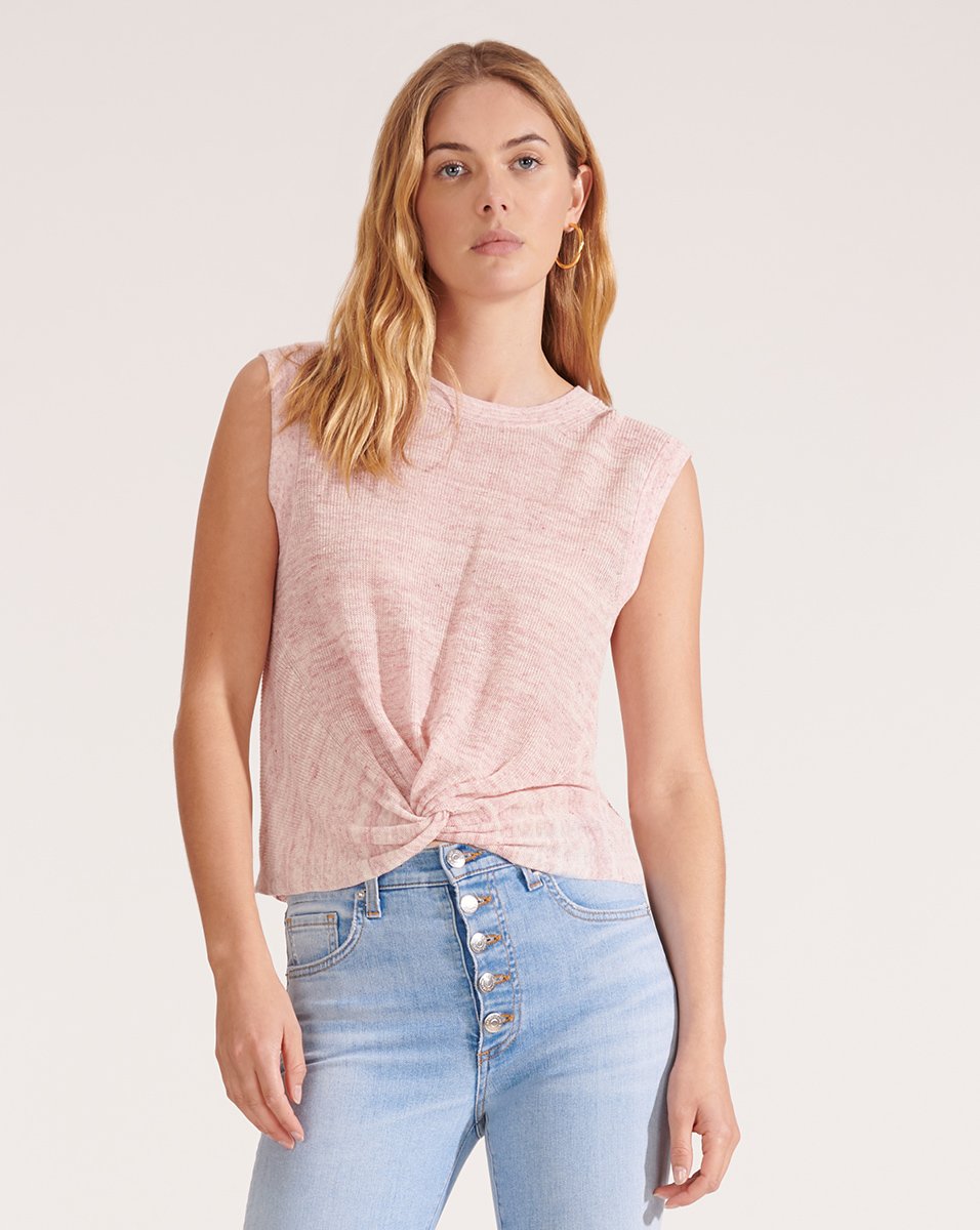 VERONICA BEARD Kellen Twist-Front Sweater