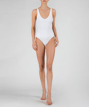 Load image into Gallery viewer, ATM Modal Rib Deep-V Tank Bodysuit
